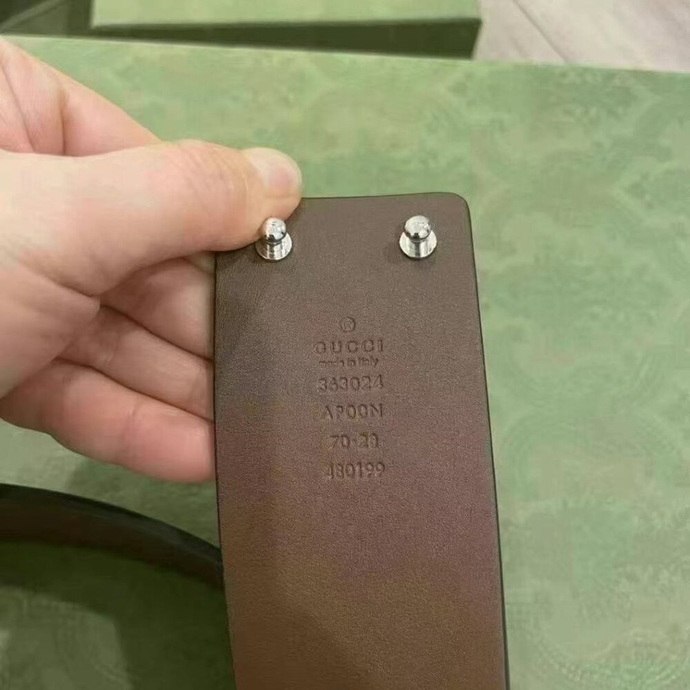 NWOT Authentic GUCCI Leather Horsebit Waist Belt, Brown - Picture 3 of 3